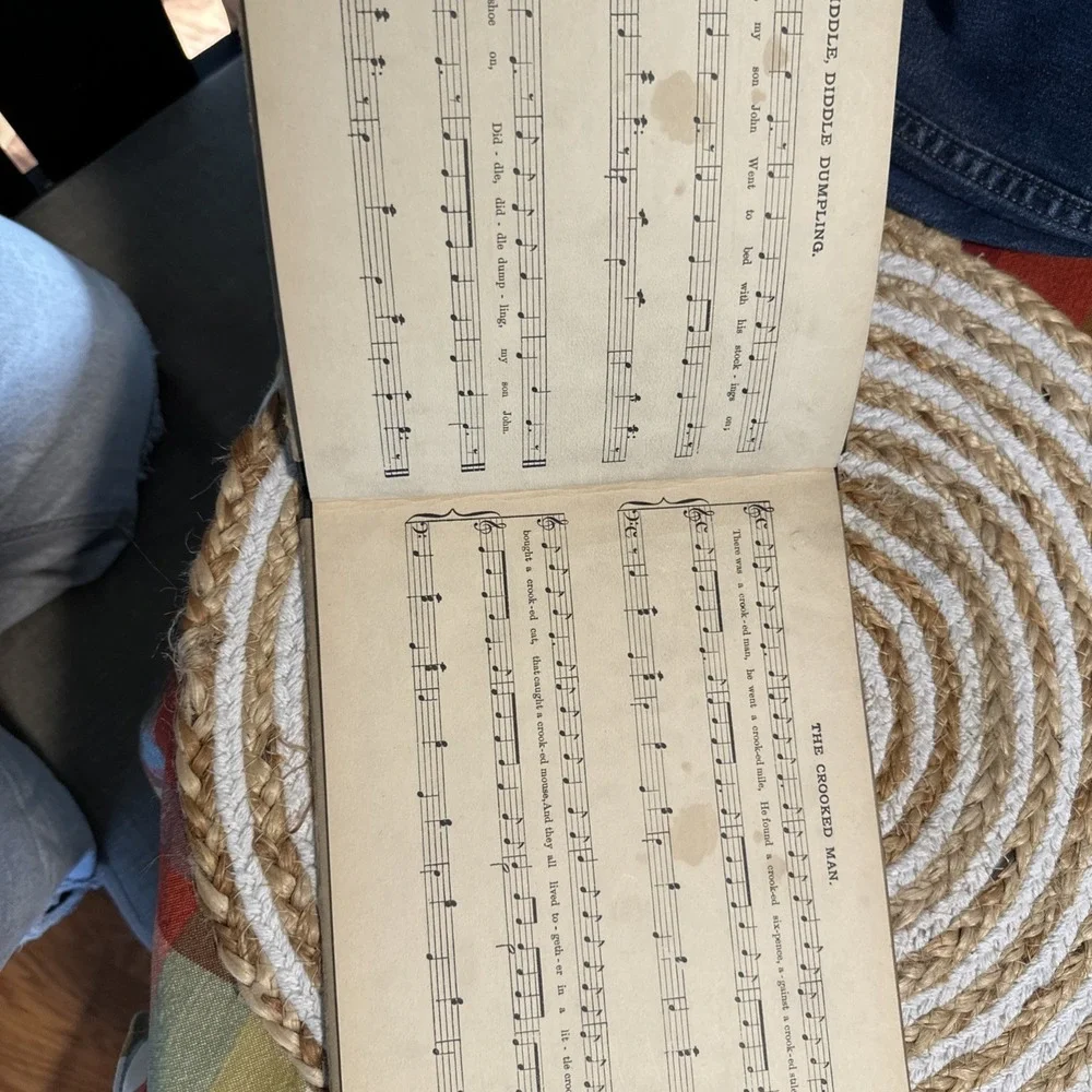 1911 MOTHER GOOSE SONGS FOR LITTLE ONES Ethel Grownshield Vintage (MH434)
